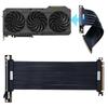 PCI-E Gen3.0 16X Riser Flexible Extender Video Graphics Card GPU Extension Cord PCIe 3.0X16 90°/180° DIY Mount Mining Riser Card