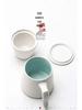 Ceramic Tea Infuser Mug with Wooden Handle