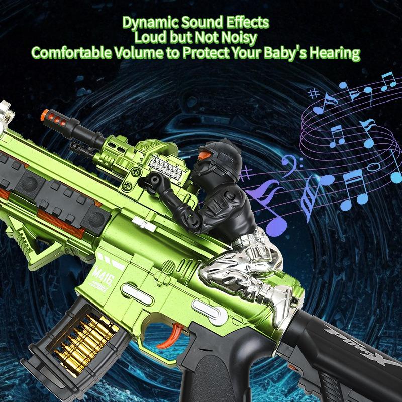 Simulated Electric Submachine Gun Children Non-Firing Plastic Toy Pistol Sound Light Toy Gun Kids Party Gifts Boys Party Favors