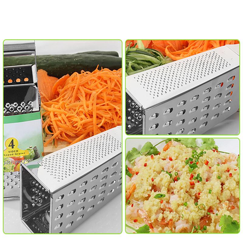 Mini 4 strany Ruční Zelenina Ovocný spirálový kráječ Kráječ Kráječ Strouhač sýra Strouhač Kráječ Kuchyňské nářadí Gadget Kuchyně