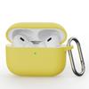 Solid color silicone one-piece earphone case for AirPods PRO1 Bluetooth earphone case with hook