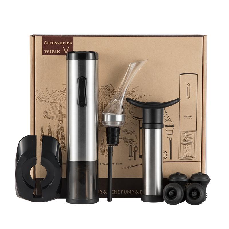 Electric Wine Decanter & Opener Set with Preservation Stopper - Ideal Gift