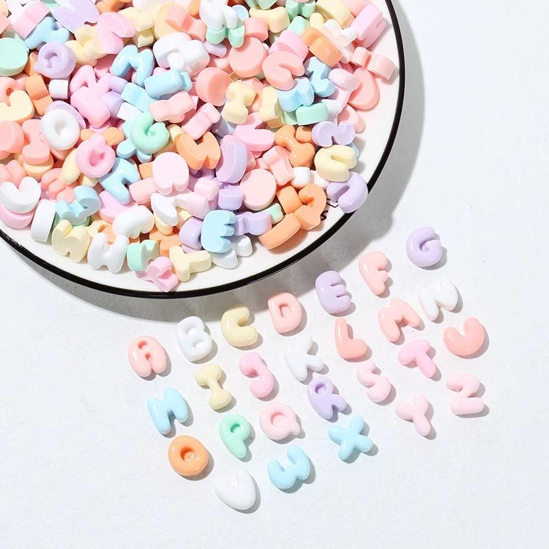 Handmade Mini Letter Charms Cute Diy Phone Cases Hair Clips Shoes Accessories Random Color
