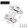 Stainless Steel 90° Right Angle Door Latch: Anti-Theft Sliding Bolt Lock