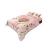 3pc Pink Carnation Floral Print Coreless Duvet Set Multiple SizesSoft Bedroom Living Room Holiday Decoration Machine Washable