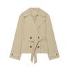 Autumn new European and American style retro fashion waist lace-up short trench coat 1346342