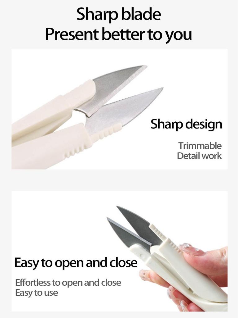 Portable Craft Scissors with Cover for Sewing  Thread Cutting  Tailoring  Fishing Line  and Cross Stitch