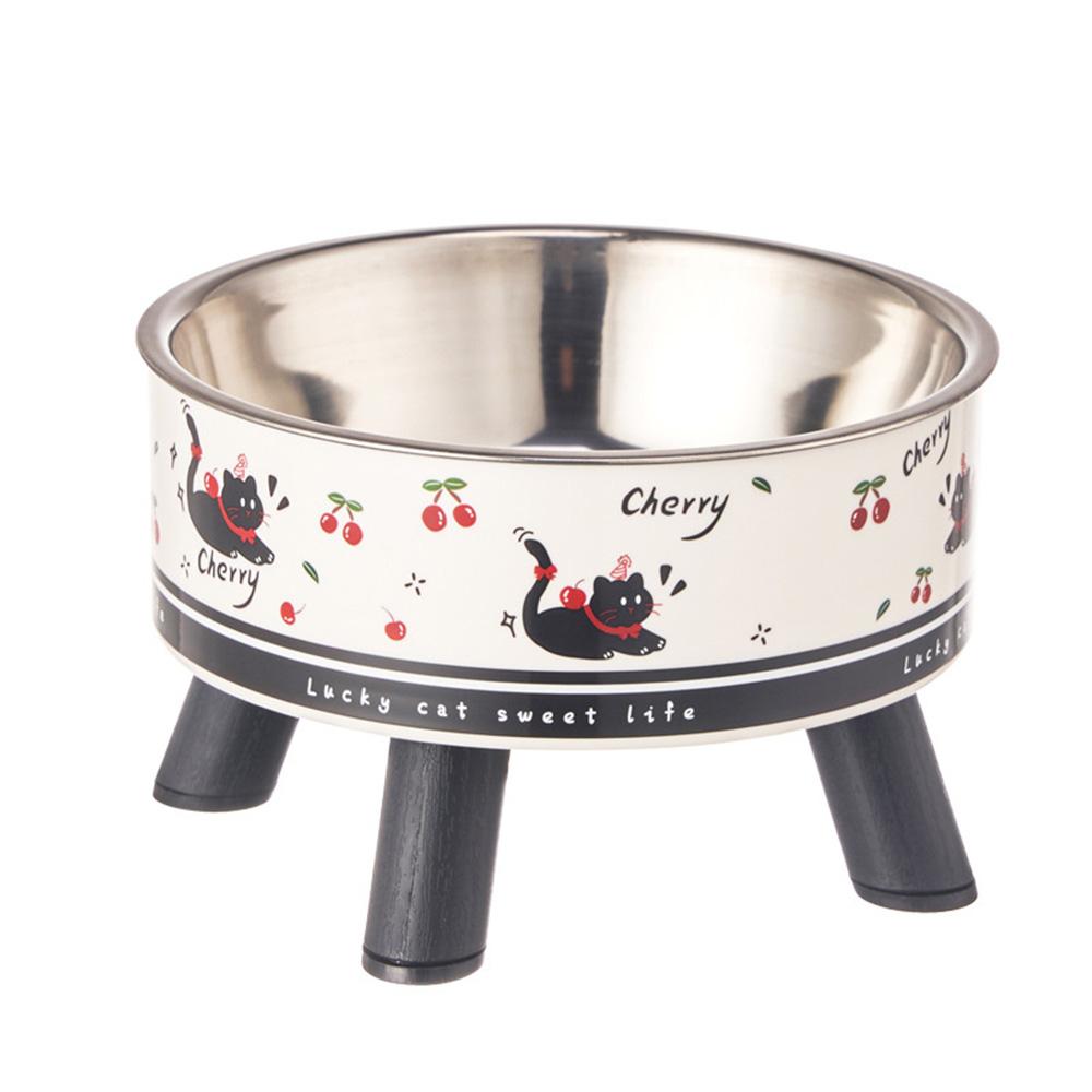 Cute Pet Food Bowl - Non-Slip & Anti-Tip Design, Detachable Feeding Dish for Cats & Dogs, Safe Durable