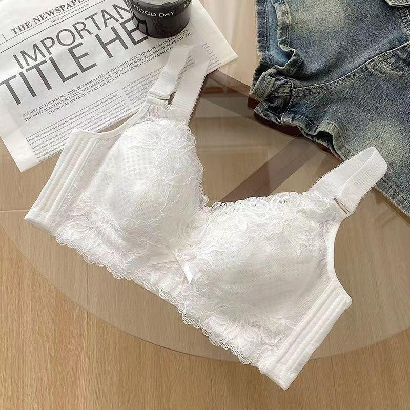 No steel rims, large breasts, small bras, closed breasts, anti-sagging underwear, women's adjustable full cup large size bra
