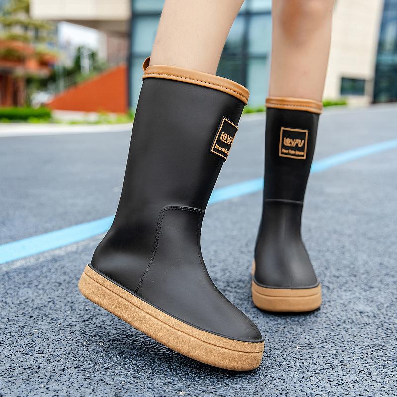 

Women s Rain Boots Summer Anti-Slip Trend Soft Rain Shoes Outdoor Fishing Winter Thick Sole Waterproof Shoes Fashion Comfy 2025 36-37 хакі