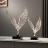 Abstract Gold Eagle Decoration Beautifully Resin Angel Wing Craftwork Sculpture Ornament Angel Wing Statue Home Decor Figurine