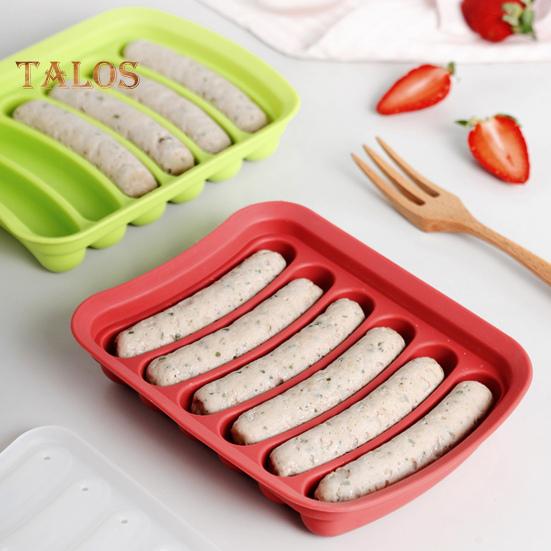 Sausage Mold Easy To Release DIY Reusable Durable Hot Dog Mold with Cover Kitchen Supplies