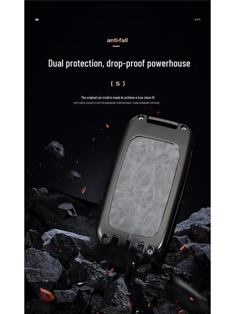 Pouzdro na klíč Land Rover pro Range Rover, Defender, Velar, Evoque, Discovery 4, Freelander a Discovery 5 - Kovová taška na klíče od auta.