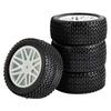 RS Wear-Resistant Off Road Tires Plastic Wheel Rim Rubber Tyre for 1:10 RC Car HSP 94107 94166 94106 94155 Tamiya Wltoys 144001