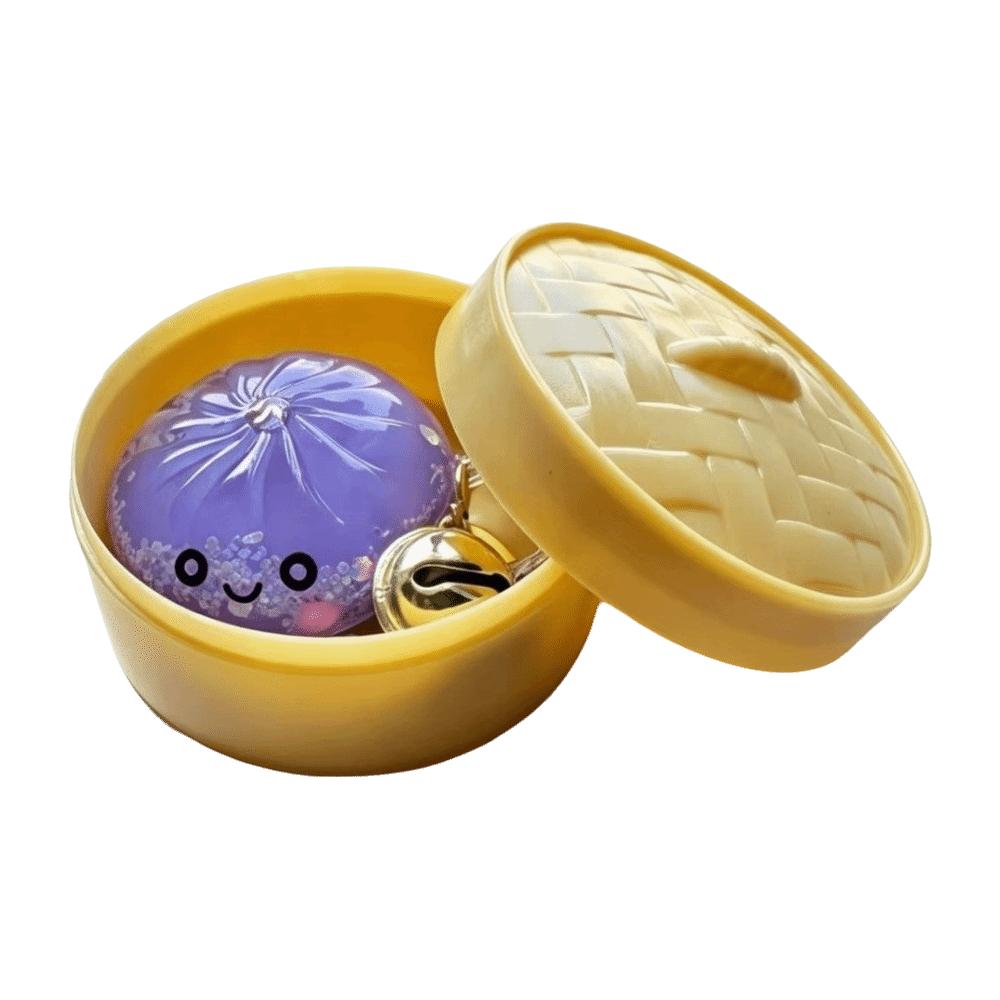 Cute Cartoon Miniature Bun Keychain Acrylic Baozi Pendant Steamed Bun Pendant Purse Accessory