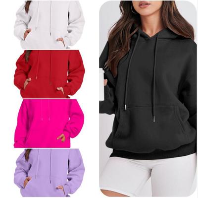Women Fleece Hoodie Sweatshirt Thickened Warm Winter