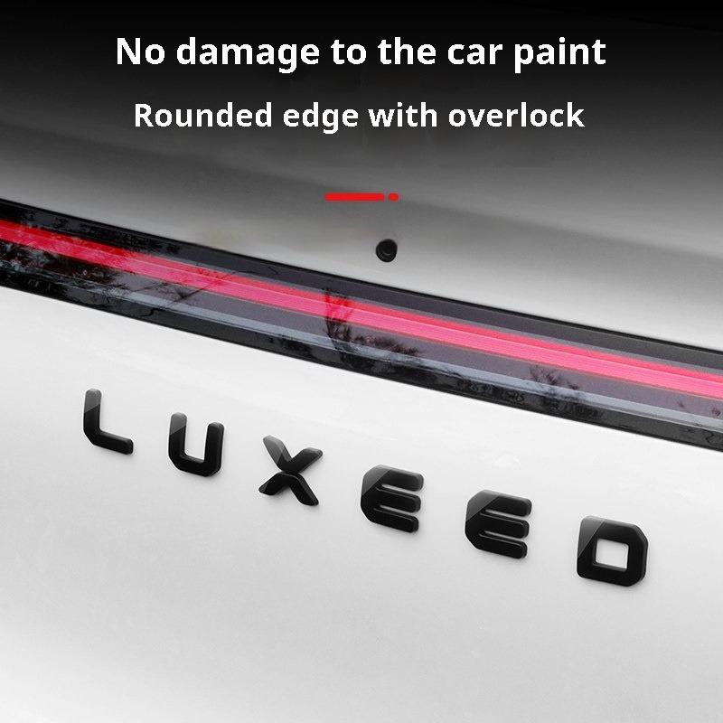 For Luxeed S7 R7 Blackened Car Emblem Sticker Front Rear Emblem Cover Letter Badge Modification Decorative Accessories