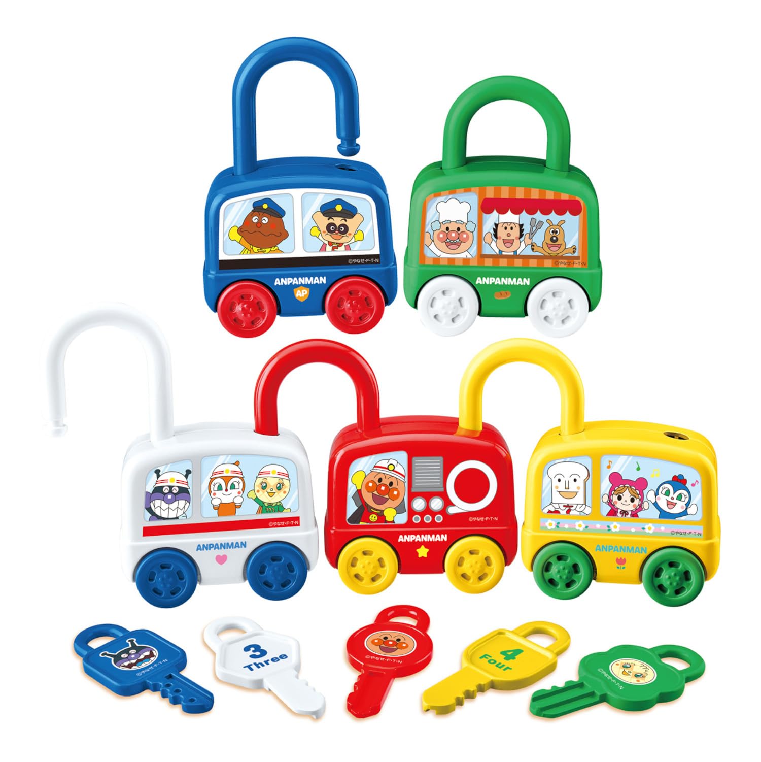 

JOYPALETTE Anpanman Play and Educational Rotating Key & Working Car Set