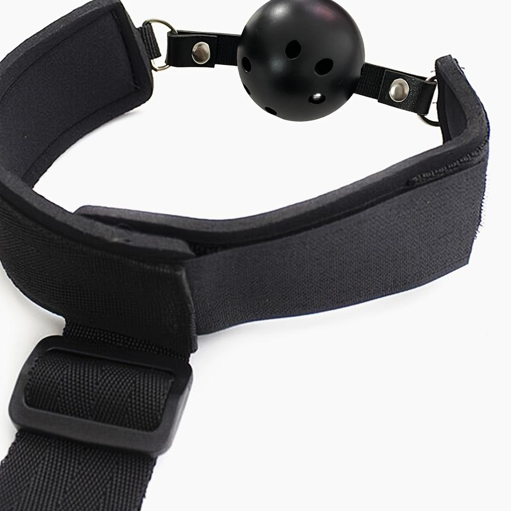 Bondage 1 Bdsm Set Of Restraint Kit Mouth Ball Gag Restraint Set Handcuffs Female And Couple Adult Sex Toys Erotic Game Accessories
