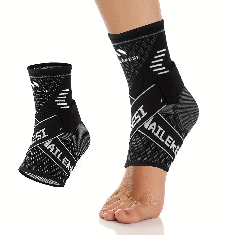 

1pc breathable ankle support sleeve, adjustable ankle support and wrapped ankle socks, suitable for Men s and Women s outdoor sp L чорний