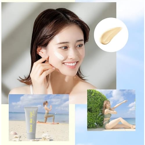 Mimicul Tone Me Up UV Gel Sunscreen 80g SPF50+PA++++ Face, Whole Body, Glossy Skin Base, UV Base, Makeup Base