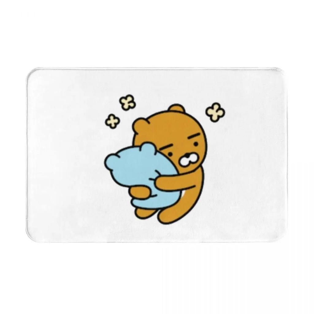 Disney Kakao Ryan Cartoon Door Mat Kitchen Bedroom Bath Living Room Balcony Entrance Carpet Non-slip Cute Home Decor Rug