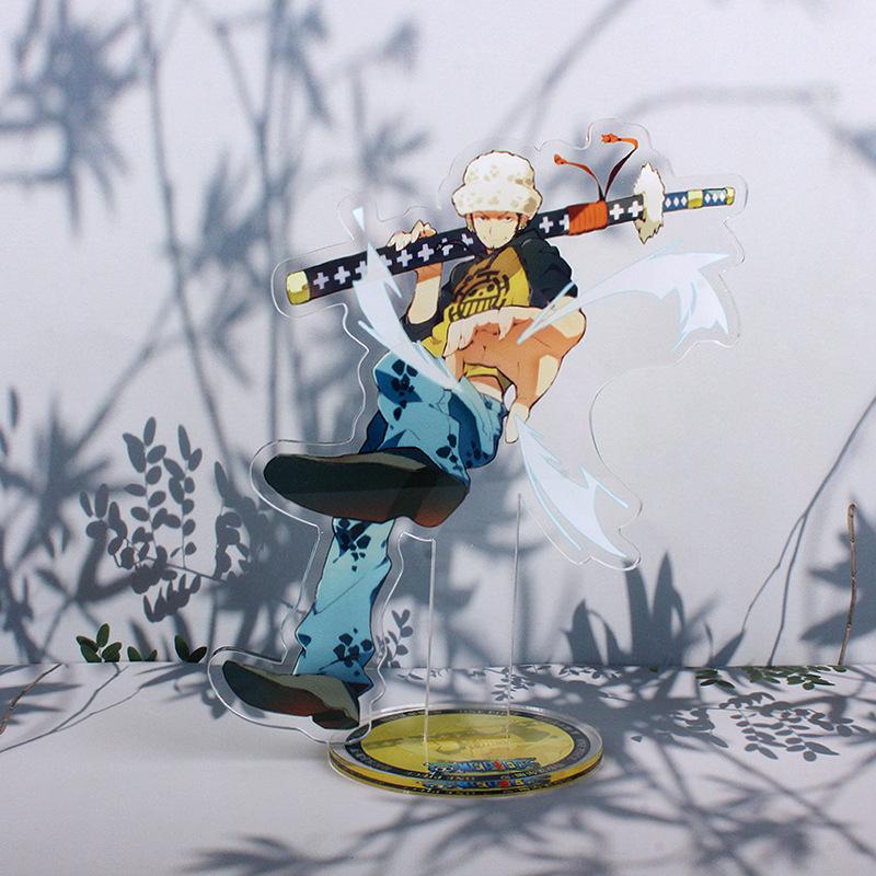 Anime One Piece Luffy Charlotte Linlin Edward Newgate Donquixote Doflamingo Kuzan Jinbe Acrylic Stand Figures Toys Decoration