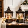 Christmas Crystal Music Box Snowman Santa Snow Globe Light Holiday Party Decor