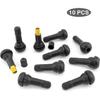 Quacc 10 PCS TR413 Rubber Snap-in Tire Valve Stems Sturdy Replacement Tyre Valves Stems for 0.453" Tubeless Rim Holes On Cars, Go-Karts, Trucks, Lawn