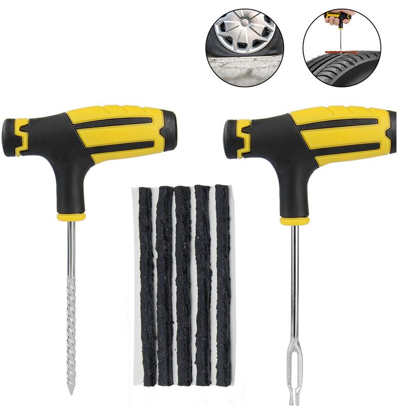 Best Quality Car Tire Repair Tool Tire Repair Kit Studding Tool Set Auto Bike Tubeless Tire Tyre Puncture Plug Garage Tools