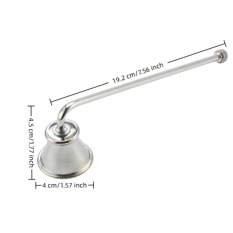 1Pcs Metal Smokeless Candles Wick Bell Snuffer Put Off Flame Tool Cutter Black Gold Rose Silver Decor Candle Snuffer