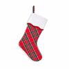 Velvet Christmas Stocking Gift Bag Padded Fireplace Hanging Ornament  Fireplace Decor