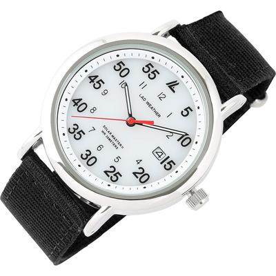 Radweather Men's Battery-Free Solar Military Watch (02. White X Black)