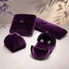 Luxury Double Opening Silk Velvet Jewelry Box, Ring Couple Band Earring Necklace Bangle Gift Packaging Case