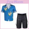 Final Fantasy Vii Cloud Strife Cosplay Shirt With Polyester Blend For Anime Role Play