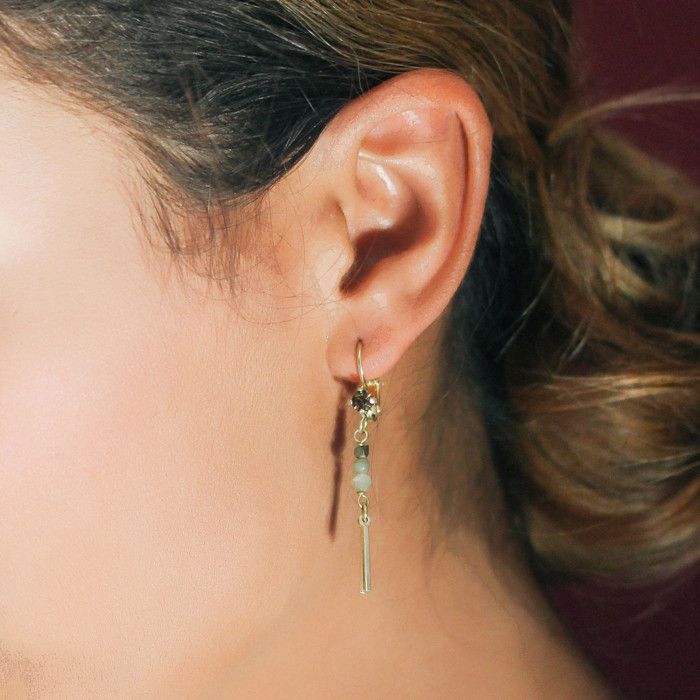 Franck Herval - Angie : Boucles d'oreille 3 mini tiges