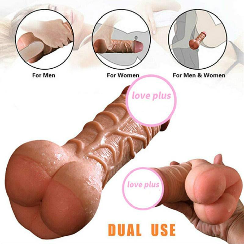 Sex Toys 3 In 1 Condom Male Anal Masturbation Penis Extension Simulation Dildo