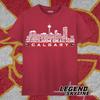 Calgary Hockey Greatest Of All Time Team Legends, Calgary City Skyline Shirt and Kids Tshirt