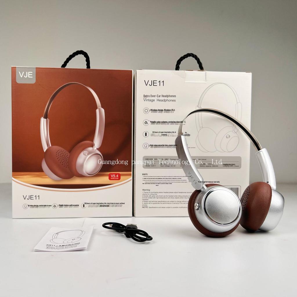 2026 High-Quality Retro Metal Bluetooth 5.4 Headband Headphones