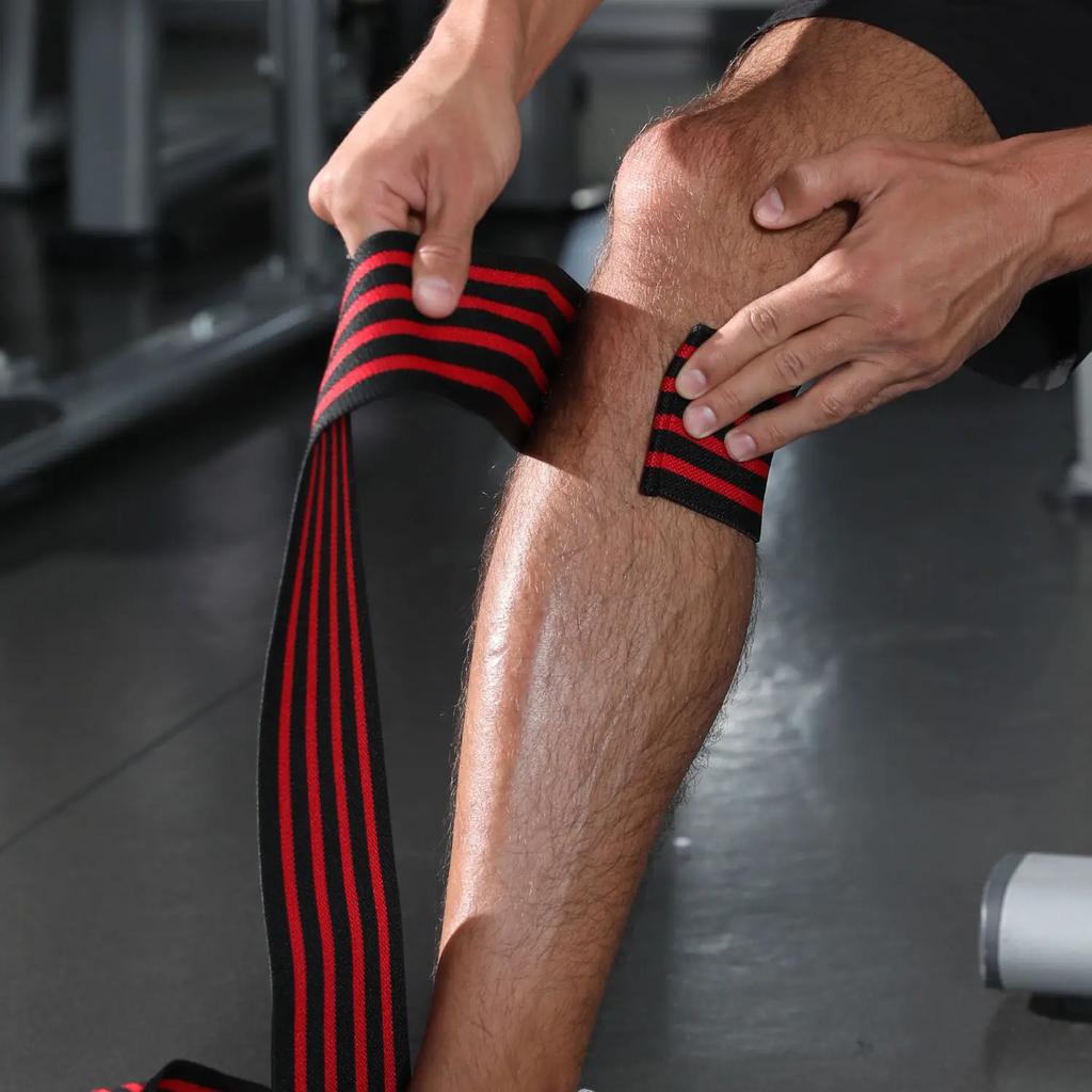 Fitness Elastic Knee Pads Sports Knee Bandages Protector Thigh Wraps Weight Training Leggings Strength Knee Support