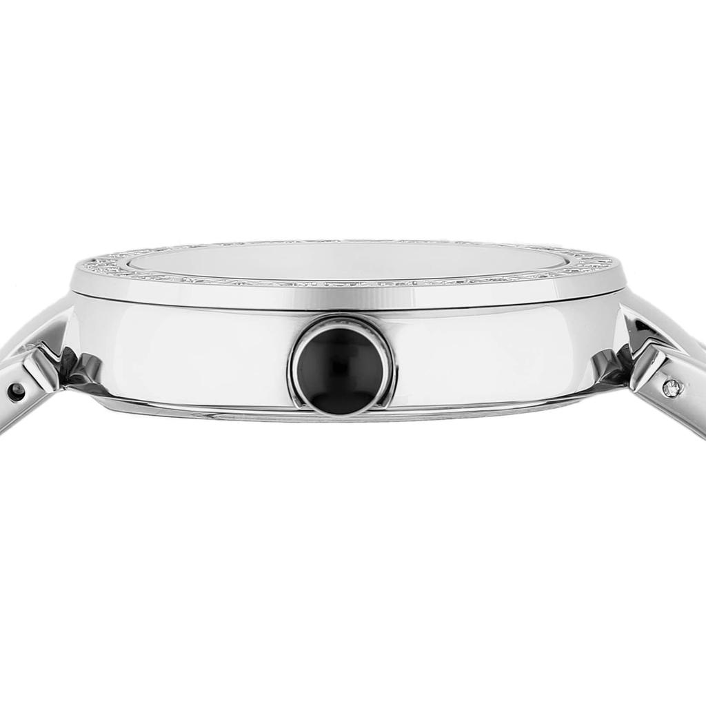 Watch Leda Ladies White Dial Stainless Steel Sapphire Glass Quartz 37MM Swiss Watch VNC160015 Silver [Versace] [Item]