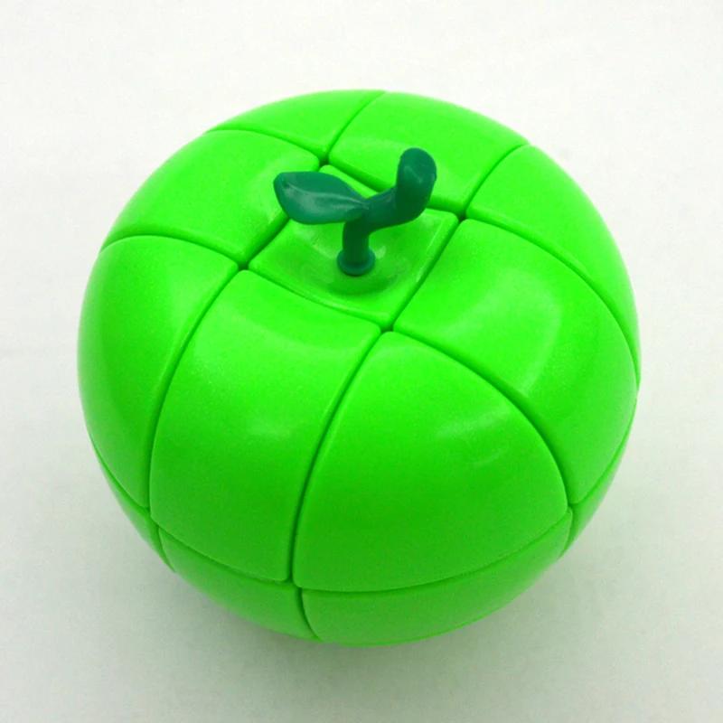 

Fruit Apple Magic Cube Professional Speed Puzzle Twisty Antistress Educational Toys Packing Cubes Cubo Magico Educ Cube Puzzle зелёный