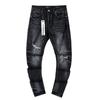 Jeans de Hombre Rectos con Parches Desgastados Estilo Vintage High Street Pantalones Casuales