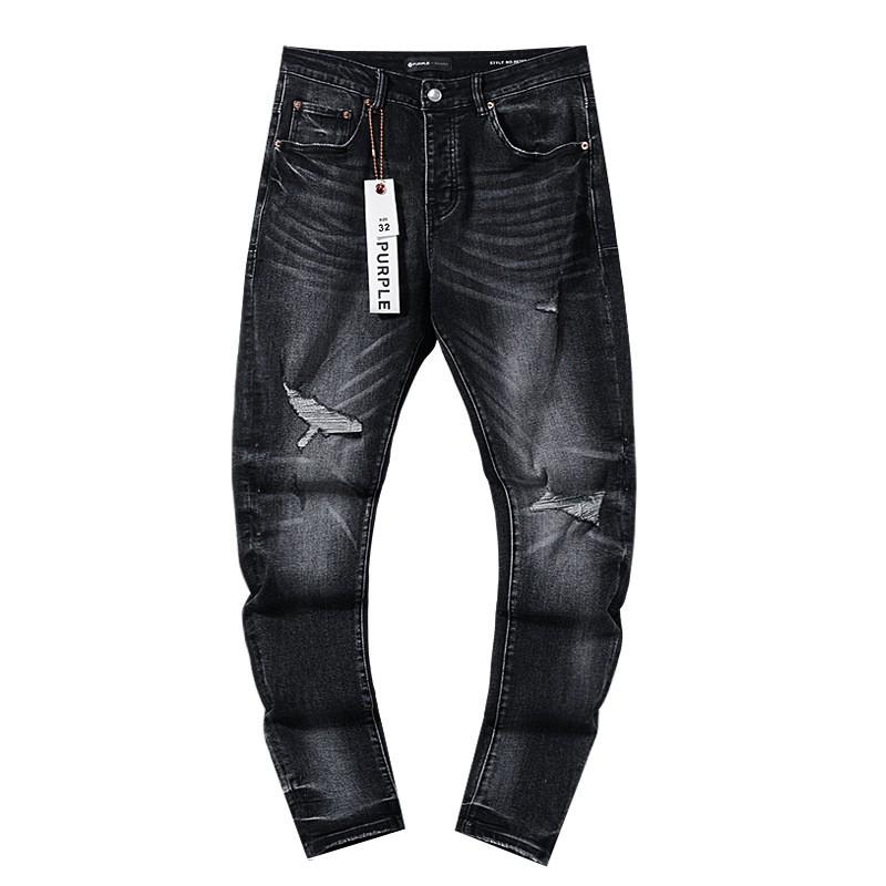 Jeans de Hombre Rectos con Parches Desgastados Estilo Vintage High Street Pantalones Casuales