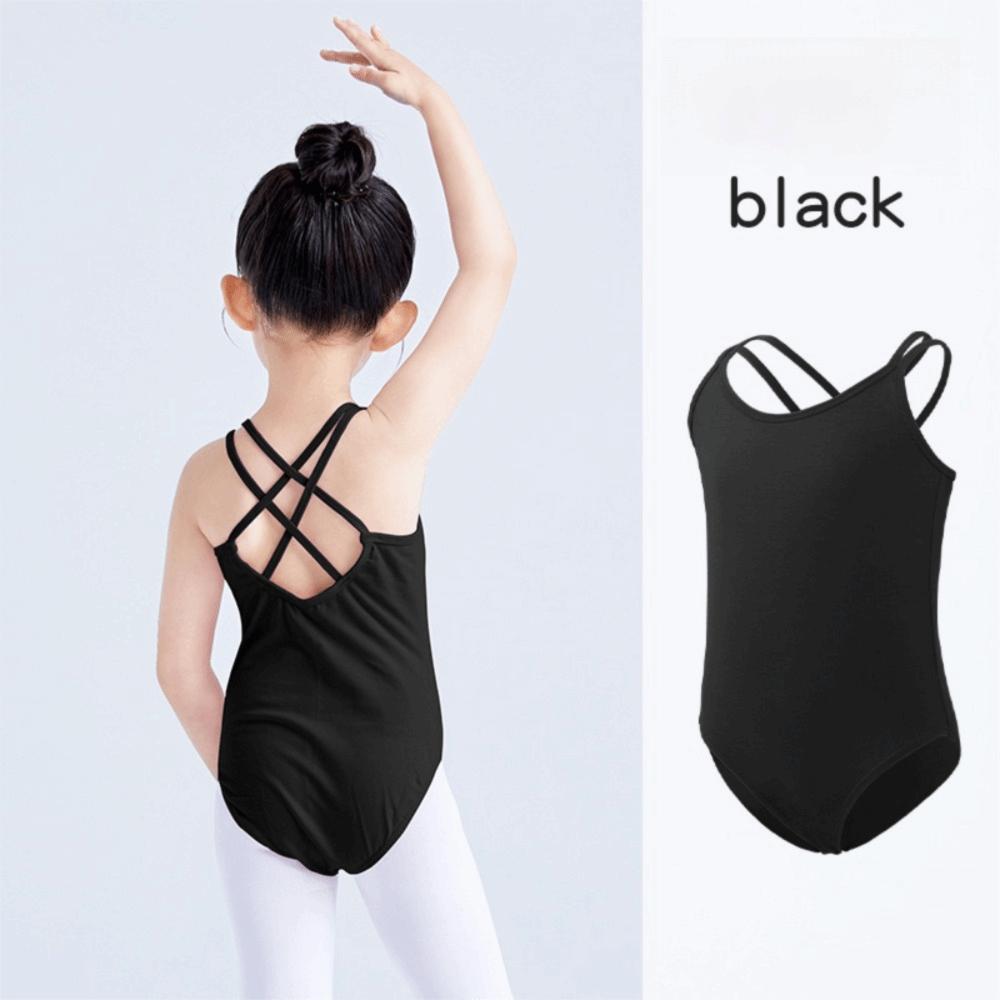 Double Camisole Girls Ballet Leotard Elastic Ballerina Outfits Fashion Dance Bodysuit  Performance