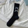 Ballet Style Solid Color Bow Mid Tube Socks Summer Cotton Lightweight Breathable Fashionable Soft Comfortable Casual Women Socks