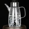 Oil Pot 600/800/1000ml Glass Oil Bottle with Scale Stainless Steel Lid High Temperature Resistant Household Kitchen Oil Pot