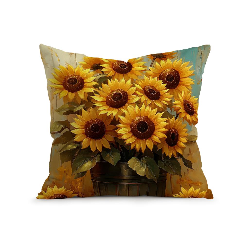 Thanksgiving Decor Pillowcase Cushion Polyester Throw Pillow Cover Sofa Chair Bed Cushion Cover Pillowslip Home Decor