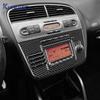 For Seat Altea 2004 2005 2006 2007 2008 Real Soft Carbon Fiber Sticker LHD Car Central Air CD Panel Trim Interior Accessories