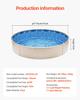 VEVOR 21-ft Round Above Ground Pool Liner, Unibead Pool Liners, Standard Gauge, 52inch Wall Height